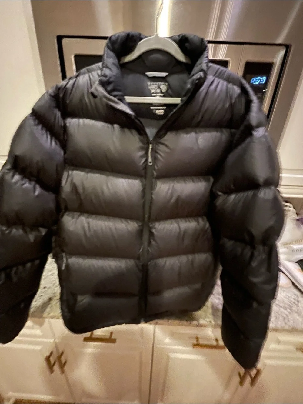 MOUNTAIN HARDWEAR Q-SHIELD 650 DOWN JACKET NWOT MENS XL BLACK THICK AWSOME - Picture 2 of 13